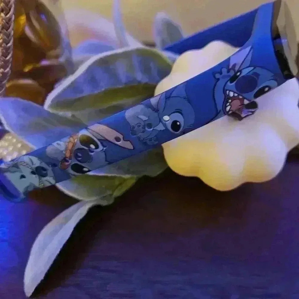 Blue stitch, watch luminous touchscreen, waterproof flexible.